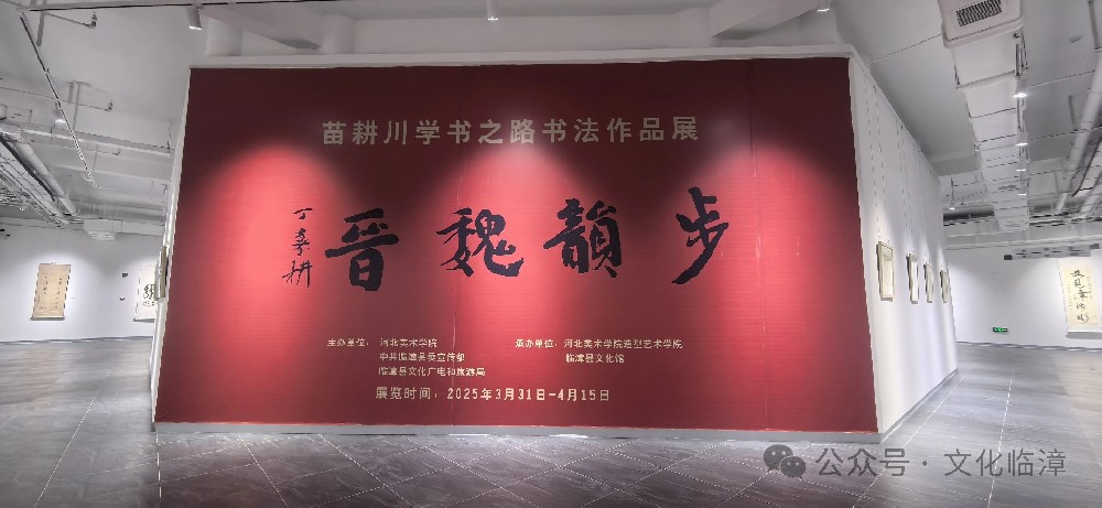 携手群众文化 走进大学校园 步韵魏晋——苗耕川学书之路书法作品展